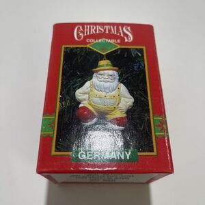 Vtg  Christmas Collectable Germany Santa Ornament Santas Around World 1995 NIB